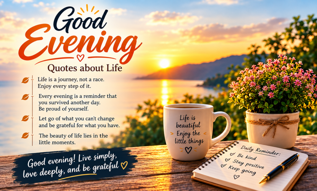 Evening Quotes Short 2026