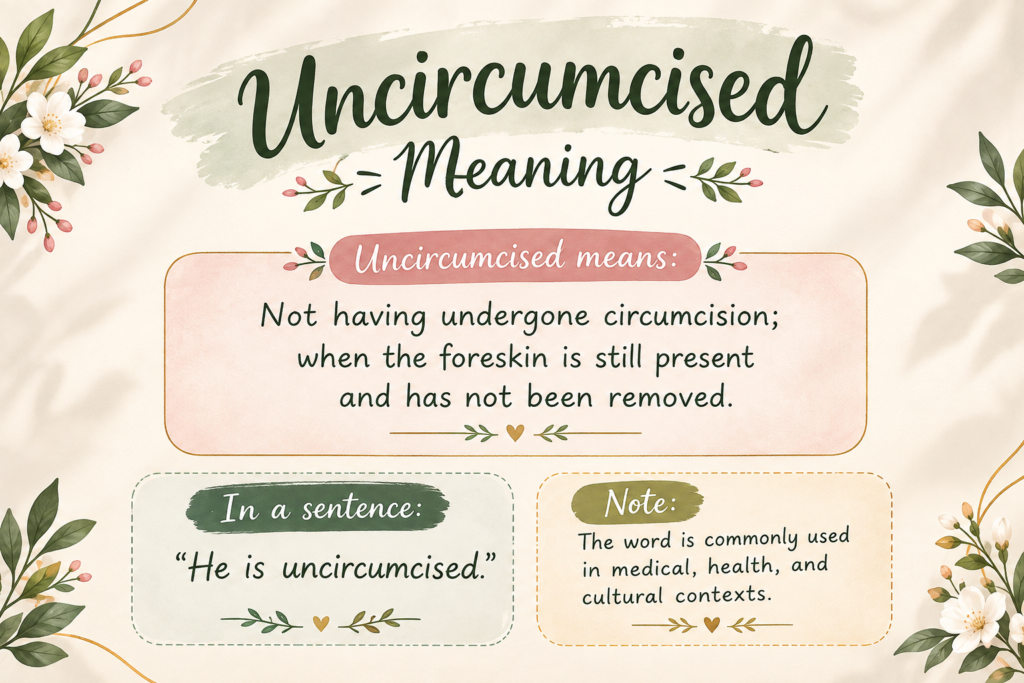 Uncircumcised Meaning