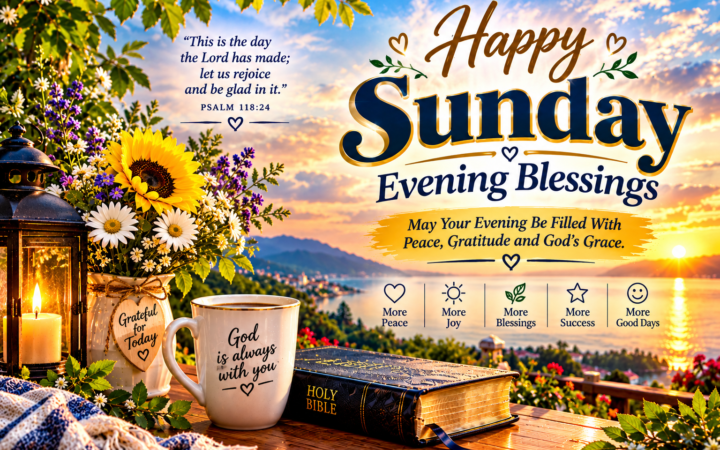 Sunday evening blessings 2026