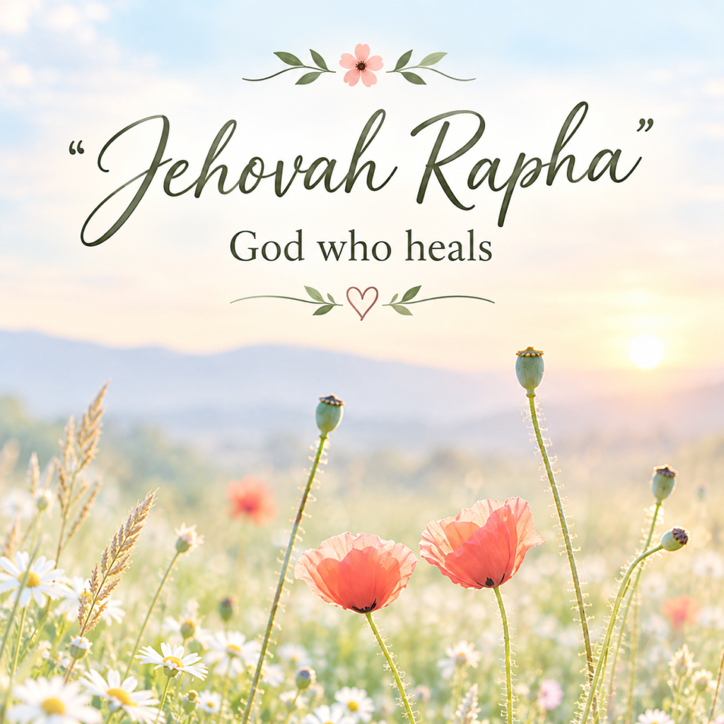 Rapha Meaning explained through Jehovah Rapha, the biblical God who heals