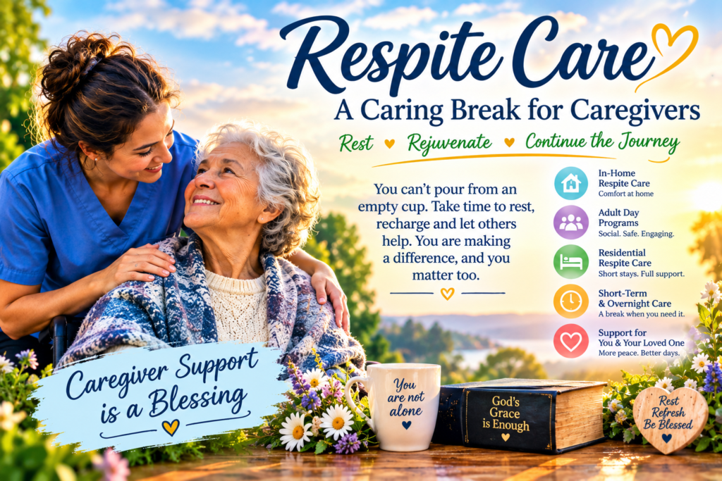 Respite Care for caregivers with compassionate support and peaceful rest