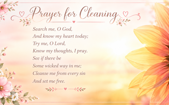 prayer for cleansing with sunflower and pink flowers background