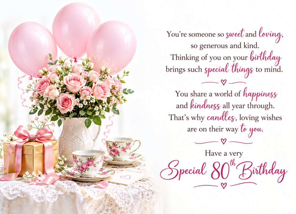 80th Birthday Blessings