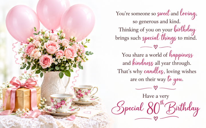 80th Birthday Blessings