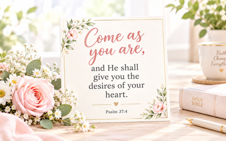 come as you are Bible verse