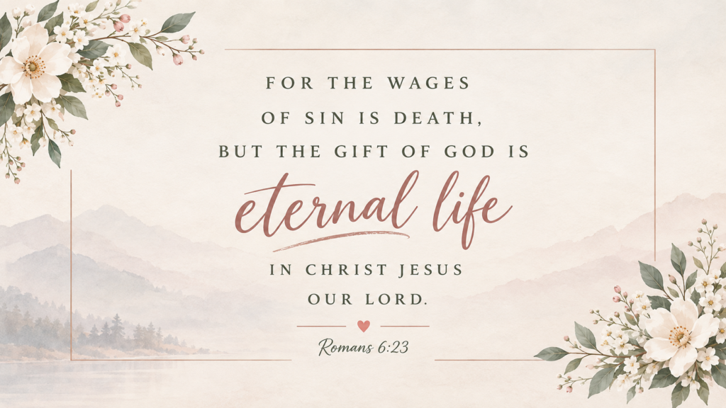 For the Wages of Sin Is Death