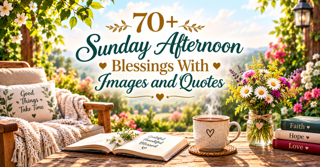 Sunday afternoon blessings 2026