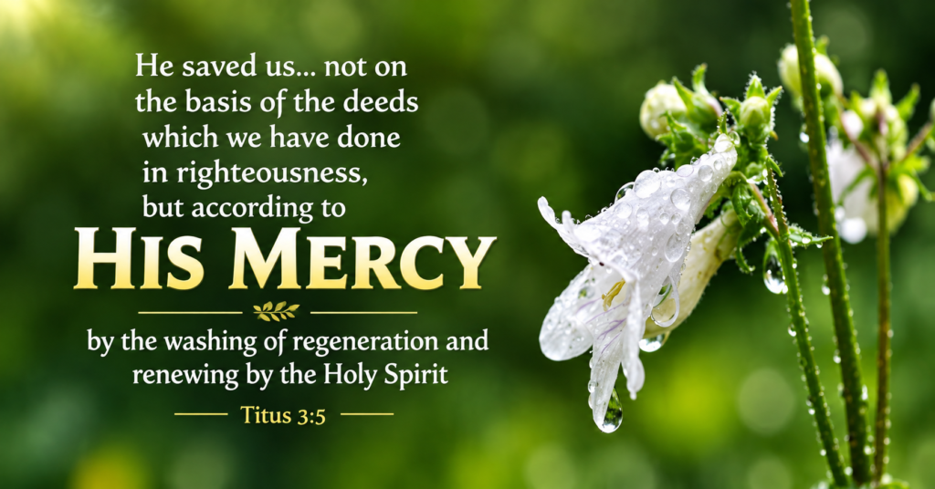 Titus 3:5 2026 Bible verse about grace, mercy, and salvation