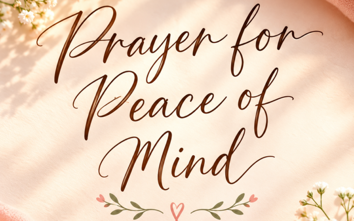 Prayer for Peace of mind