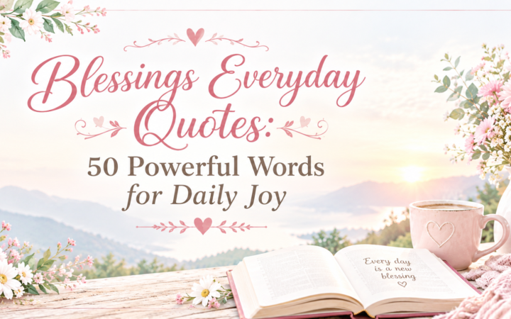 Blessings everyday quotes with 50 powerful words for daily joy