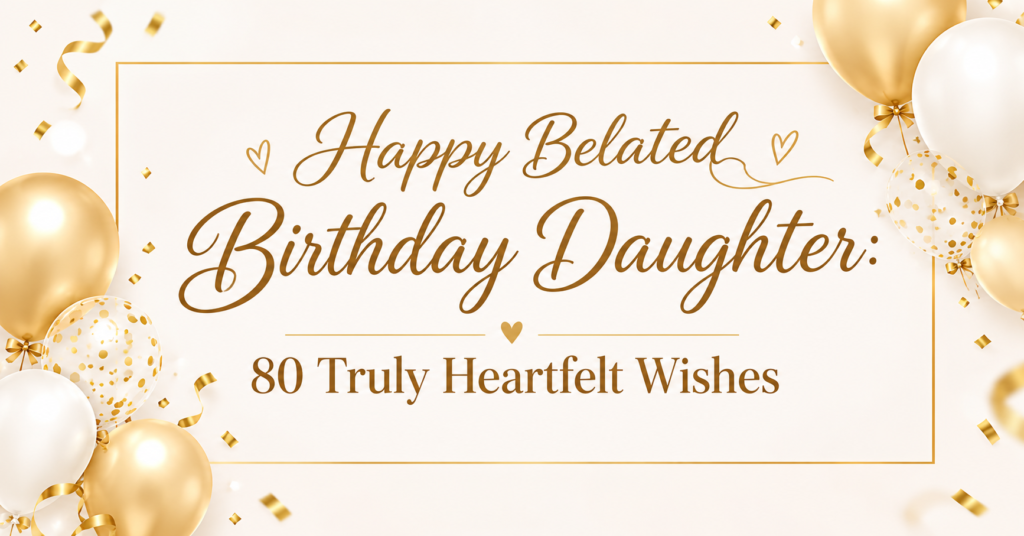 Happy belated birthday daughter with 80 truly heartfelt wishes